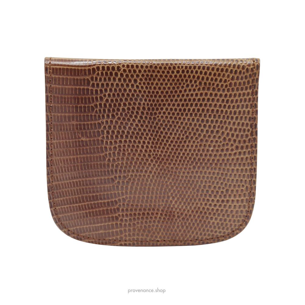 🔴 Yves Saint Laurent Lizard Coin Wallet - Brown - Picture 2 of 6